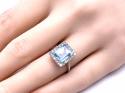 14ct Blue Synthetic Spinel Dress Ring