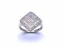 9ct White Gold CZ Dress Ring