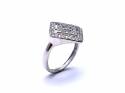 9ct White Gold CZ Dress Ring