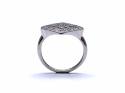 9ct White Gold CZ Dress Ring