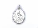 Silver Oval St Christopher Pendant