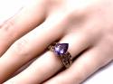 9ct Amethyst Solitaire Dress Ring