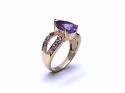 9ct Amethyst Solitaire Dress Ring