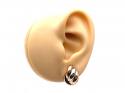 9ct 3 Colour Gold Twist Stud Earrings