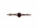 9ct Yellow Gold Garnet Brooch