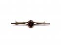 9ct Yellow Gold Garnet Brooch