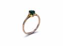 Green Garnet & Glass Doublet Ring