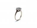 9ct Yellow Gold CZ Cluster Ring