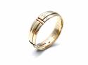 9ct Yellow Gold Patterned Wedding Ring