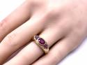 9ct Yellow Gold Ruby Dress Ring