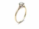 9ct Yellow Gold Diamond Solitaire Ring