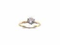 9ct Yellow Gold Diamond Solitaire Ring