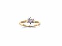 18ct Yellow Gold Diamond Solitaire Ring