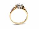 18ct Yellow Gold Diamond Solitaire Ring