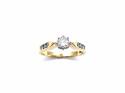 18ct Yellow Gold Diamond Solitaire Ring