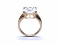 14ct Yellow Gold CZ Solitaire Ring