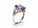 9ct Amethyst & Diamond Dress Ring