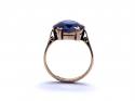 9ct Synthetic Sapphire Solitaire Ring