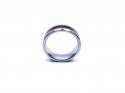 Tungsten Carbide & Wood Inlay Ring