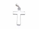 Silver Heavy 2 Sided Cross Pendant