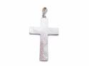 Silver Heavy 2 Sided Cross Pendant