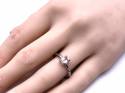 9ct White Gold Topaz Solitaire Ring