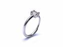 9ct White Gold Topaz Solitaire Ring