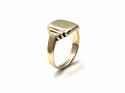 9ct Yellow Gold Square Signet Ring