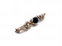 9ct Yellow Gold Onyx Brooch