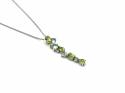 9ct Topaz & Peridot Pendant & Chain