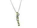 9ct Topaz & Peridot Pendant & Chain