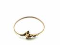 9ct Diamond Dolphin Torque Bangle