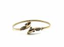 9ct Diamond Dolphin Torque Bangle