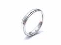 18ct White Gold Plain Wedding Ring