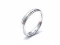 18ct White Gold Plain Wedding Ring