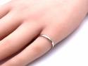 9ct White Gold Slight Court Wedding Ring 2mm J