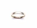 9ct Yellow Gold Slight Court Wedding Ring 2.5mm K