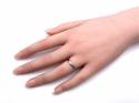 9ct White Gold Slight Court Wedding Ring 2.5mm J