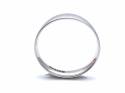 9ct White Gold Slight Court Wedding Ring 4mm N