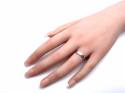 9ct White Gold Slight Court Wedding Ring 4mm N