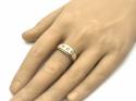 9ct White Gold Slight Court Wedding Ring 5mm Q