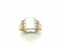 9ct Yellow Gold Plain Signet Ring