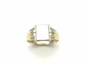 9ct Yellow Gold Plain Signet Ring