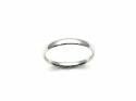 18ct White Gold Slight Court Wedding Ring 2mm J