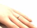 18ct White Gold Slight Court Wedding Ring 2mm O