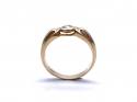 18ct Yellow Gold CZ Solitaire Ring