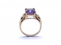 9ct Yellow Gold Amethyst Solitaire Ring