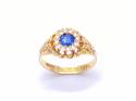 18ct Synthetic Sapphire & Diamond Ring1909