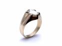 9ct Clear Quartz Solitaire Ring