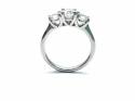 Platinum Diamond 3 Stone Ring 1.35ct
